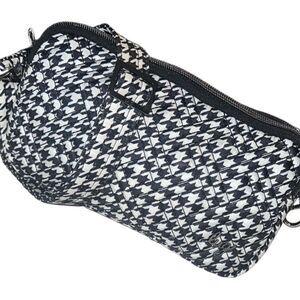 Lug Black and White RFID Convertible Coupe XL Crossbody Belt Bag